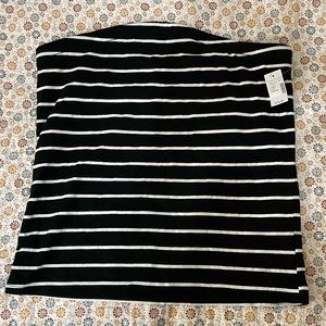 Strapless plus size shirt